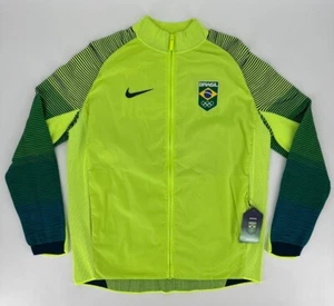 Nike Jacket Mens Large NikeLab Volt Green Reveal Team Brazil Rio Olympics 2016 - Picture 1 of 21