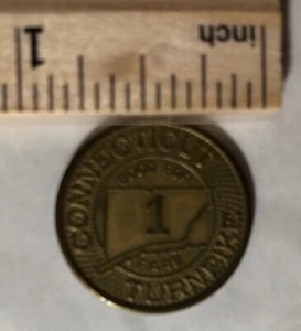 Token de autopista de peaje vintage de Connecticut - Imagen 1 de 2