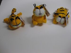 KELLY TOY All 3 Garfield Cat Nip Plush 4" BRAND NEW!!!