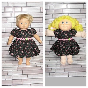 Handmade new 16" doll clothes dress fits Cabbage Patch 15" AG Bitty baby doll - Picture 1 of 5