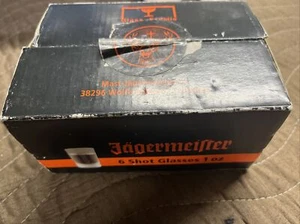 6er Set Jägermeister mattiert 1 Unze geprägtes Logo Schnapsgläser Jägermeister - Bild 1 von 3