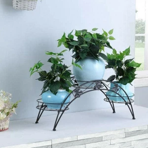 Plant Shelf Flower 3 Pot Holder Display Rack Holder Green Radish Flower Stand - Picture 1 of 12