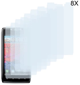 8 x Schutzfolie Motorola RAZR XT910 XT912 Klar Displayschutzfolie Folie Clear - Picture 1 of 2