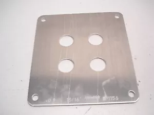 15/16" NASCAR ALUMINUM 4 HOLE HOLLEY 4150 CARBURETOR RESTRICTOR PLATE .125" #309 - Bild 1 von 3