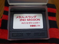 Metal Slug 2nd Mission Trial Version*Neo Geo Pocket Color*NeoGeo SNK retail demo