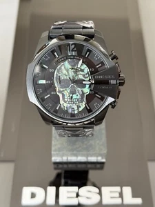 2024 BRAND NEW DIESEL Mega Chief Chronograph Black Mens Watch DZ4582 - Picture 1 of 5