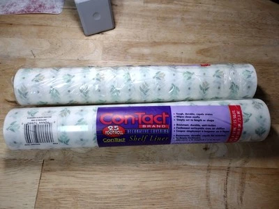 De colección 2 rollos de papel de contacto 1998 Stitchery Rose autoadhesivo Rubbermaid 50 ft Nuevo de Lote Antiguo Foto 1 de 4