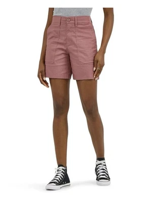LEE 女式 12 码实用短裤标准版型中腰 6 英寸内缝 • Henna — 第 1/4 张图片