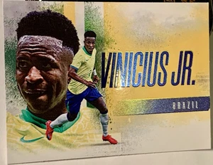 2025 Futera Unique Soccer Blue /10 Vinicius Junior Brazil - Picture 1 of 2