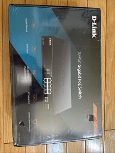 D-Link DGS-1010MP 10-Port Gigabit PoE Switch 125W 8 x PoE 1GbE 1 SFP Plug N Pla - Picture 1 of 9