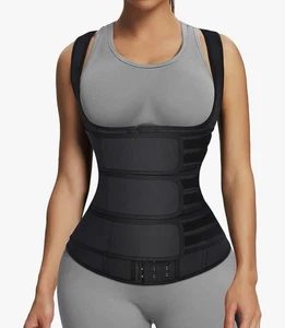 FeelinGirl Taillentrainer für Damen Latex Taillentrainer VestWaist Cincher Gr. L - Bild 1 von 6