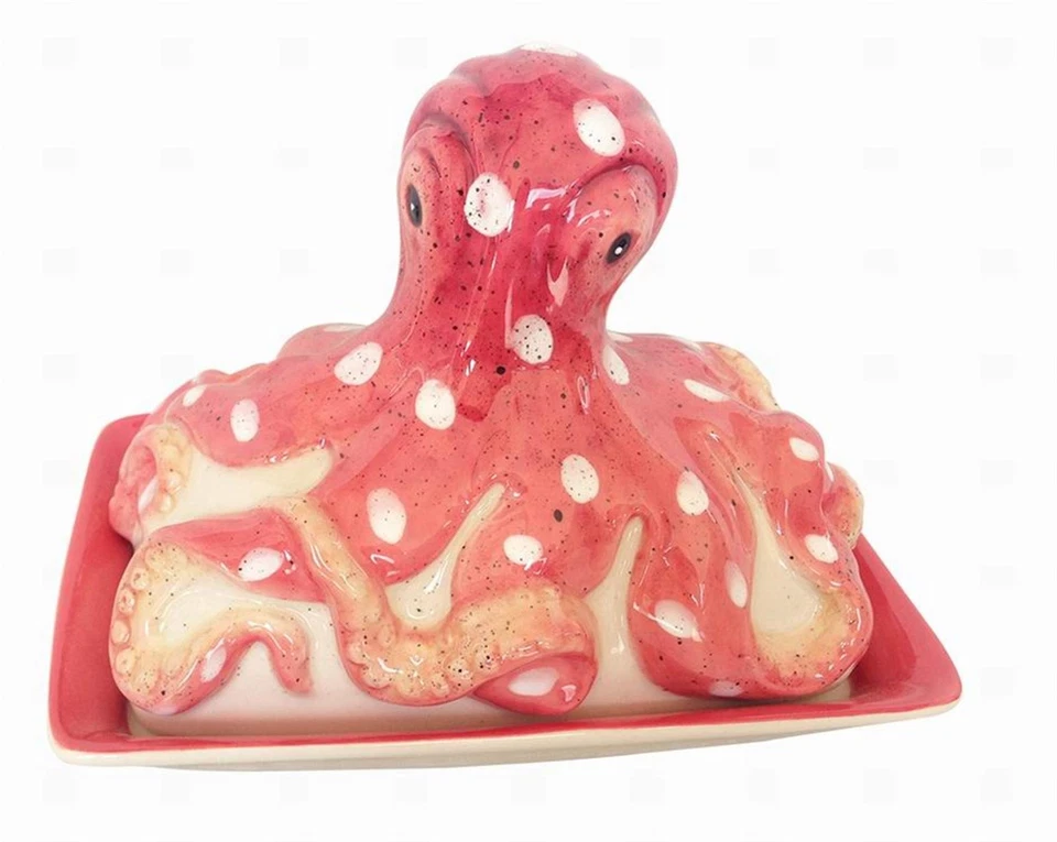 17629 Octopus Butter Dish, 5-inch Height - Image 1 of 1