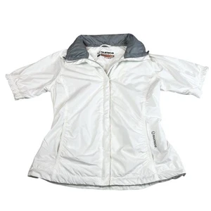Sunice White Short Sleeve Dora Golf Windbreaker Jacket Women Size Small - Picture 1 of 15