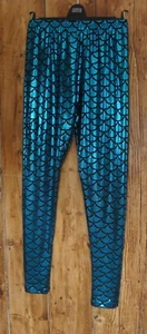 JNT world - SKINNY STRETCH FISH SCALE LEGGINGS in size Small - Picture 1 of 5