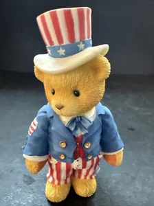 Cherished Teddies Figurine Uncle Sam Bear I Want You July 4 Decor USA #302619 - Picture 1 of 8