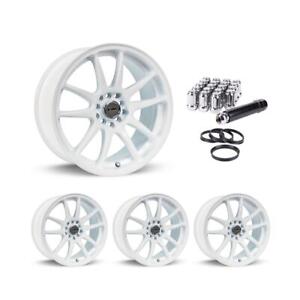 Wheel Rims Set with Chrome Lug Nuts Kit for 05-07 Ford Five Hundred P813412 17 i