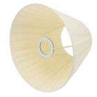 Soft Beige Pleated Lampshade for Stylish Home Lighting - 10 Inch 