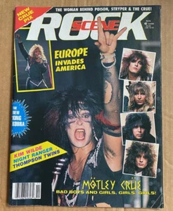 Rock Scene Magazine November 1987 Europe, Motley Crue, King Cobra, Night Ranger - Picture 1 of 24