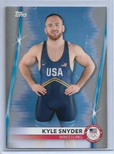 Tarjeta de plata Topps Olympics 2020 Kyle Snyder #38 ~ Lucha libre de EE. UU. 2021 ~ Cantidad - Imagen 1 de 2