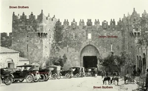 1910s Palestine Old City of Jerusalem Outside Damascus Gate Film Photo Negative - Picture 1 of 3