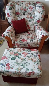 Ohrensessel und Hocker von Home Fair-Serie Milano! Absolut neuwertig! - Bild 1 von 3