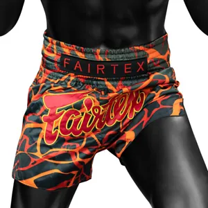 Fairtex Shorts Sports Muay Thai MMA Kick Boxing Fighter BS1926 MAGMA " RED " - Picture 1 of 6