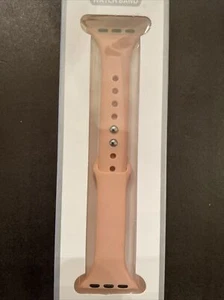 Silicone Sports replacement Band Light Pink Band For Apple Watch: S/M (New) - Picture 1 of 2