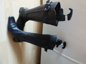 2 Paar Leder Stiefel von Zanon & Zago, Gr. 36 Braun und Schwarz - Bild 1 von 12