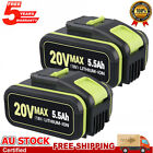 2x Li-ion Battery For Worx 20v 5.5ah Wa3551 Wa3553 Wa3551.1 Wa3553.1 Power Tools