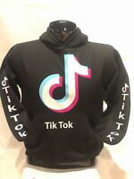 NXCVN Fashion TIK TOK Striped Long Sleeve Hoodie Pullover Sweatshirt Jumper for Funs (Unisex) Size XS-XL