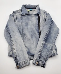 Ü Girls’ Stylish Jeans Jacket Zip Closure Size 8 Years Gently Worn - Picture 1 of 11