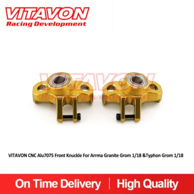 Vitavon CNC Alu7075 Front Knuckle For Arrma Granite Grom 1/18& Typhon Grom 1/18 - Image 1 of 4