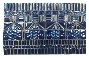 180+ Kobaltblaue Mosaikfliesen, Handarbeit gemischte Größen Keramik Kunst Handwerk Fliesen, - Bild 1 von 6