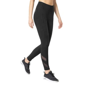 Mondetta Ladies' Side Pocket Active Tight - Black - Size: Medium - Picture 1 of 2