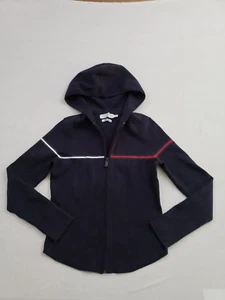 Chaqueta Suéter con Capucha Cremallera Completa Azul Marino Logo Jeans Tommy Hilfiger De Colección Mediana - Imagen 1 de 8