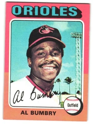 Al Bumbry 1975 Topps MLB Mini Card #358 - Image 1 of 2