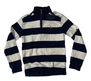 Preowned- Polo Ralph Lauren L/S 1/2 Zip Rugby Pullover Shirt Boys (Size 5) - Picture 1 of 6