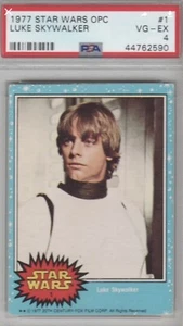 1977 O-Pee-Chee Star Wars #1 Luke Skywalker Rookie PSA 4 VG-EXCELLENT POP 16 - Picture 1 of 2