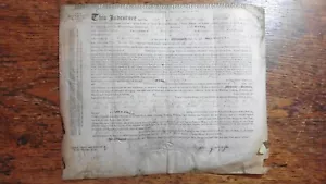 1845 MARITIME APPRENTICE INDENTURE MAURICE GUILFOYLE - WILLIAM DAVID PRICE  - Picture 1 of 4