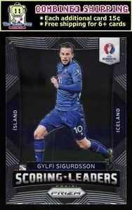 2016 Panini Prizm UEFA Euro Scoring Leaders #11 Gylfi Sigurdsson - Island - Bild 1 von 2