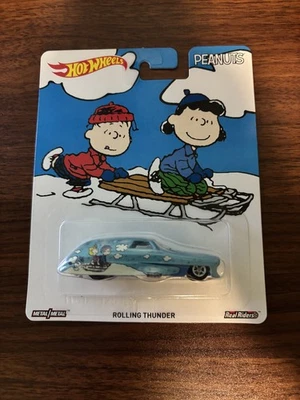 Литая модель 2016 Hot Wheels Peanuts Rolling Thunder Real Riders Linus/Lucy масштаб 1:64 - Изображение 1 из 3