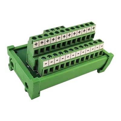 Power Splitter Terminal Block with 2 Inputs and 12 Outputs for Control Systems - Image 1 of 4
