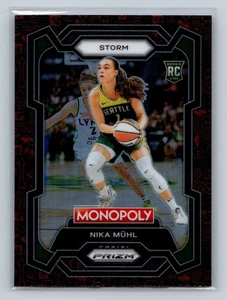 2024 Panini Prizm Monopoly WNBA #4 Nika Muhl Millionaire Club Prizms RC - Bild 1 von 2