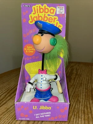 Vtg 1994 ERTL Jibba Jabber Jr. 8"Lt. JIbba Toy Doll Noise Maker Police NIB — 第 1/4 张图片