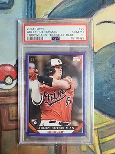 Adley Rutschman RC, 2023 Topps Throwback Thursday, #29, Blue #/10, PSA 10 💎 - Picture 1 of 2