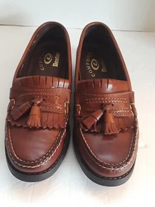 NEW LOOK Men's Dexter Leather Loafers Size 8 1/2 M - Light Brown Tone Classic - Picture 1 of 13