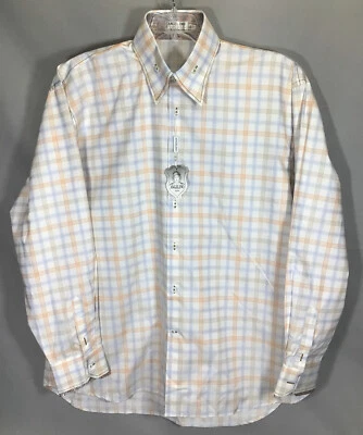 Camisa Angelino para Bermudas Para Hombre 4XL Algodón Cuadros Manga Larga Con Botones Foto 1 de 4