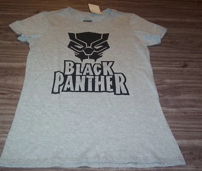 WOMEN'S TEEN JUNIORS BLACK PANTHER Marvel Comics T-shirt SMALL NEW w/ TAG - Image 1 of 3