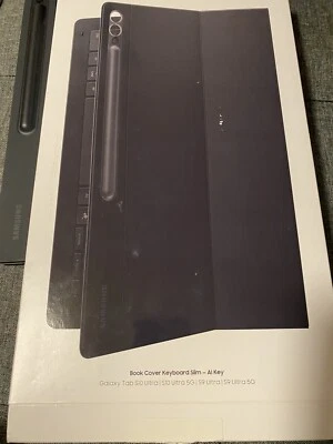 Samsung OriginalGalaxy Tab S10 Ultra & S9 Ultra Book Cover Keyboard Slim +AI Key - Image 1 of 4