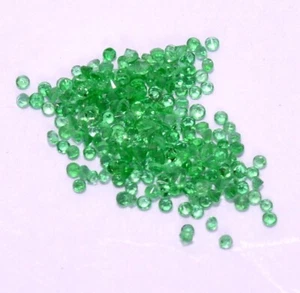 1 MM A 1.25 MM Smeraldo Naturale Taglio Rotondo Lotto 20 Pezzi Calibrata Loose - Picture 1 of 3